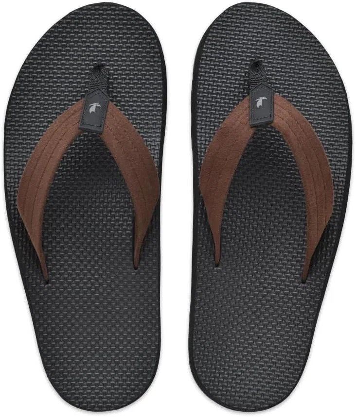 Сандалии из замши на резиновой подошве, Island Slipper, Эспрессо — фото 2