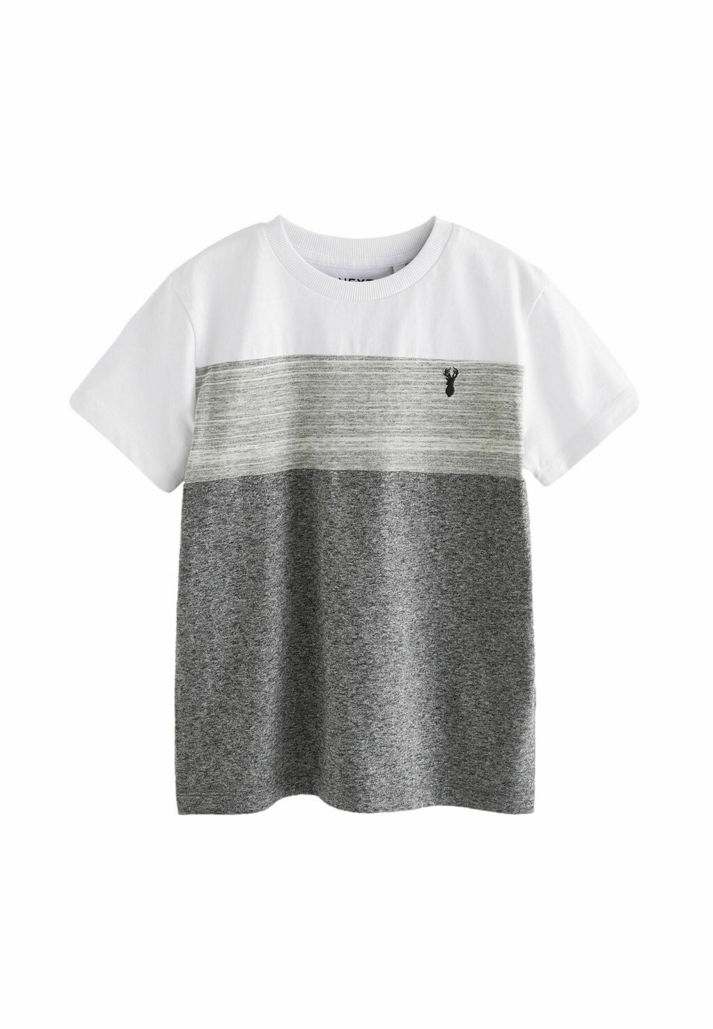

Футболка BLOCK SHORT SLEEVE Next, пестрый серый