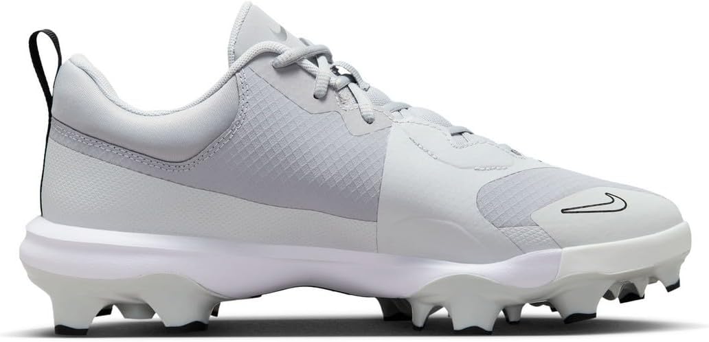 Бутсы для бейсбола Nike Force Trout 9 Pro MCS (FZ8644-100, белый/фантомный/черный/королевский пульс), Wolf Grey/Pure Platinum/Black/Metallic Silver