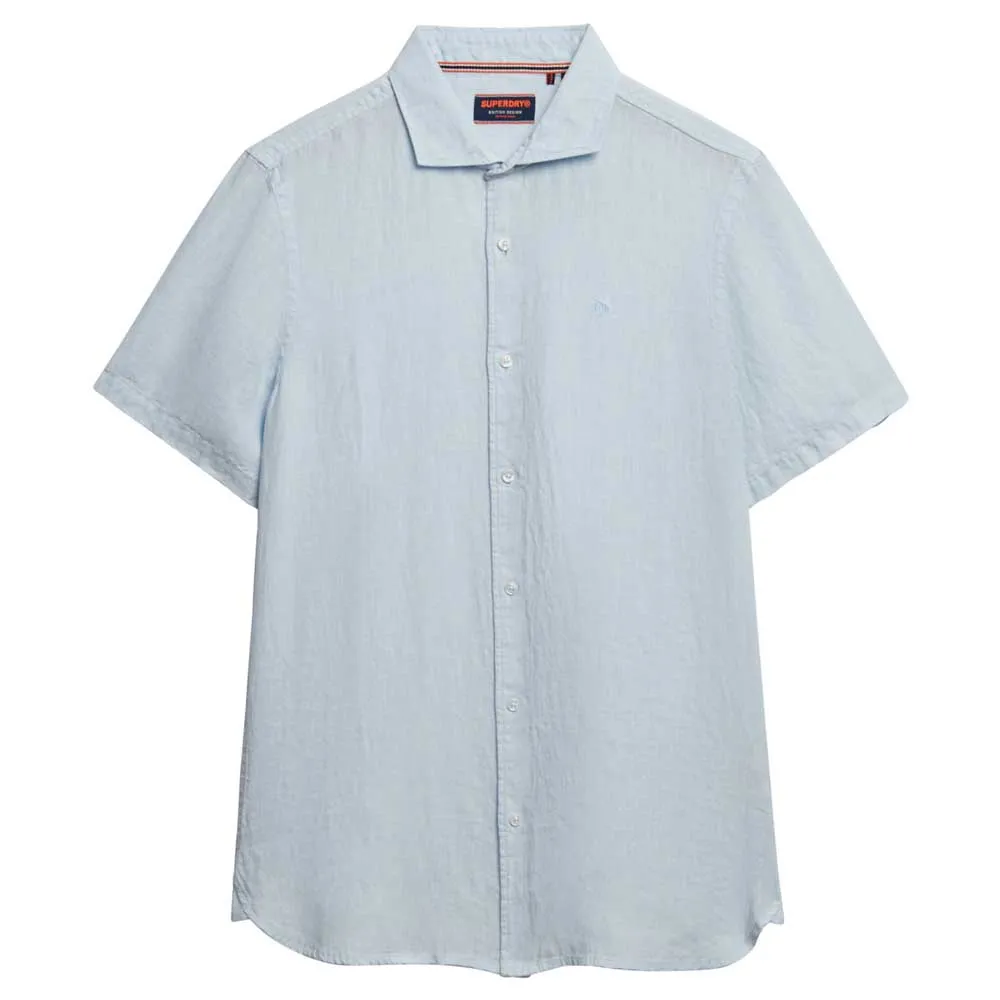 Рубашка с коротким рукавом Superdry Sd Embroidered Vacation Linen, белый — фото 3