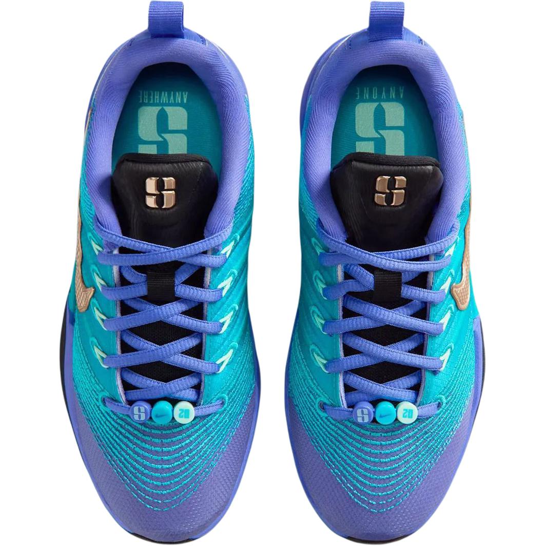 Nike Sabrina 3 Low top Basketball Shoes Blue Purple Kids' — фото 4