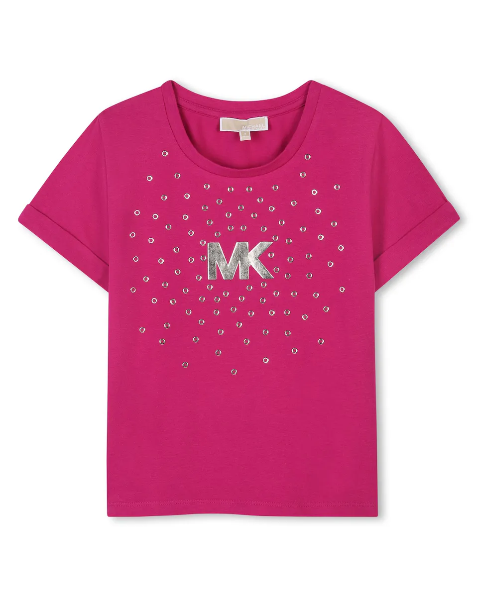 

Футболка с коротким рукавом для девочки розового цвета Michael Kors, цвет Rosa