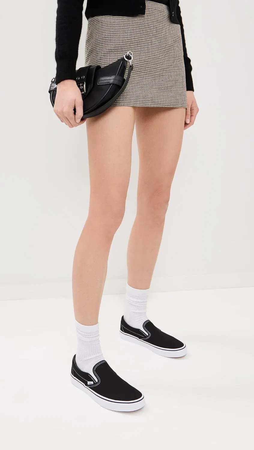 Кроссовки Vans Classic Slip-On, черно-белые — фото 2