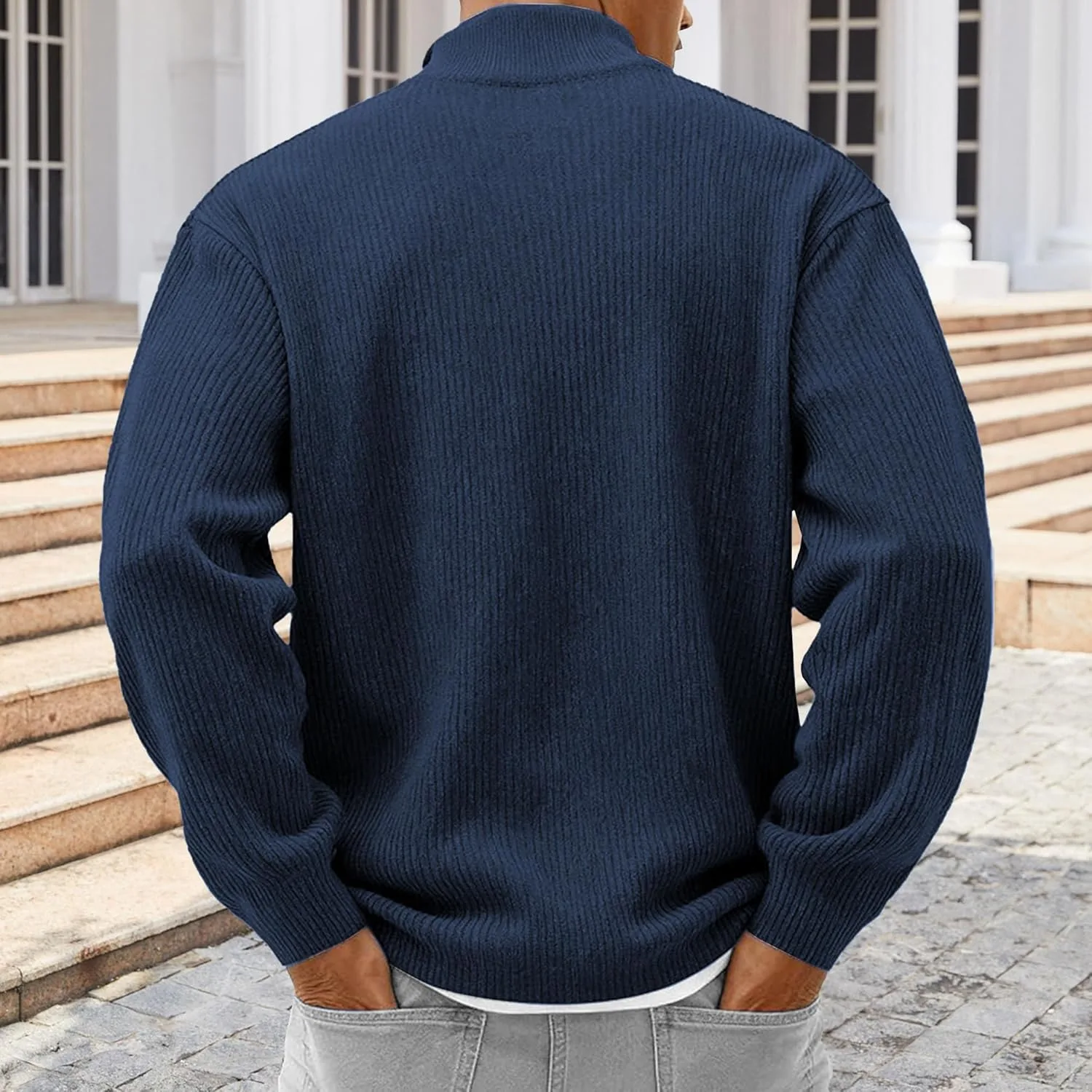 Куртка-пуловер мужская Corduroy Quarter Zip — фото 4