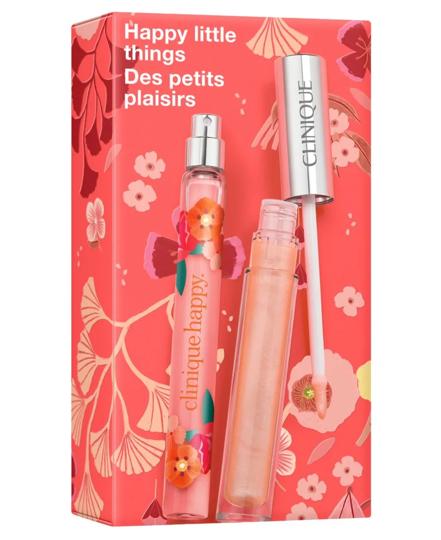 Clinique Подарочный набор Happy Little Things из 2 предметов: аромат и блеск для губ — фото 3