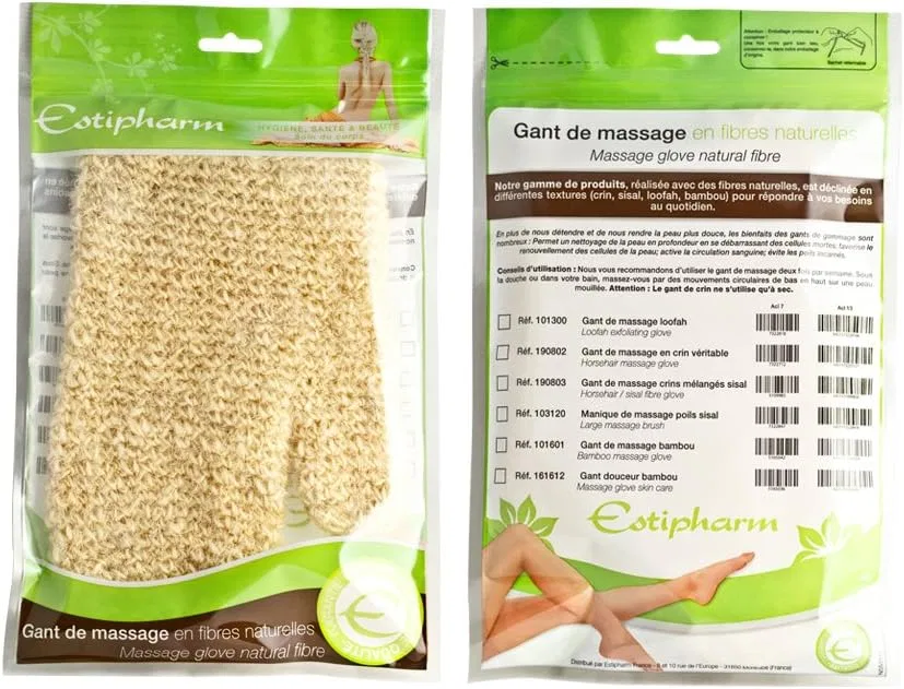 Массажная перчатка Estipharm из конского волоса и сизаля Estipharm — фото 2