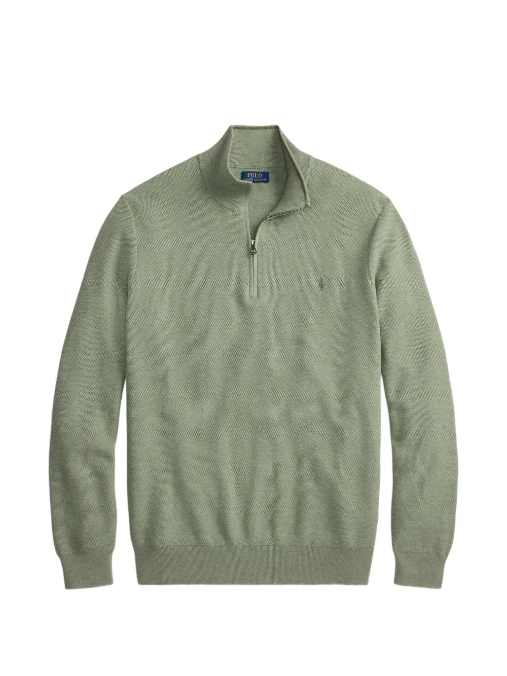 Свитер с воротником на молнии POLO RALPH LAUREN, зеленый