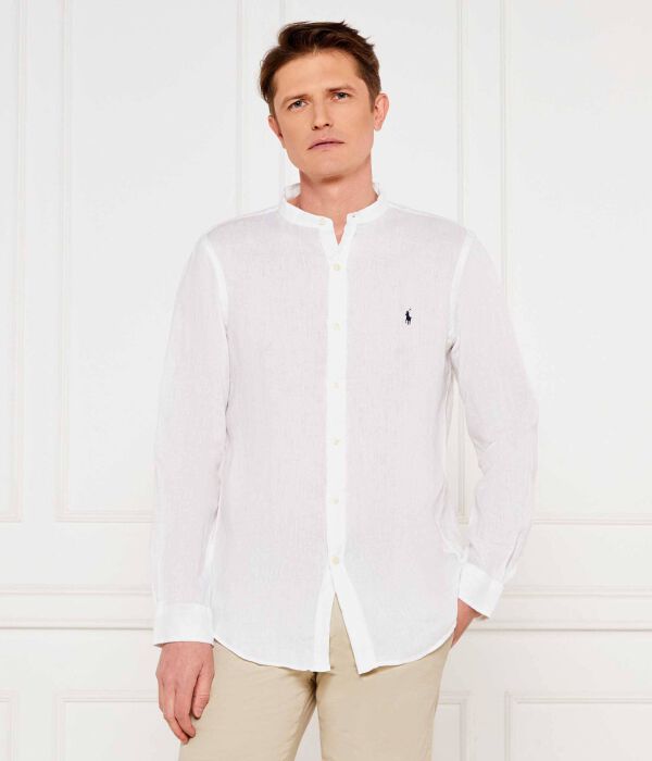 

Льняная рубашка Slim fit Polo Ralph Lauren, белый