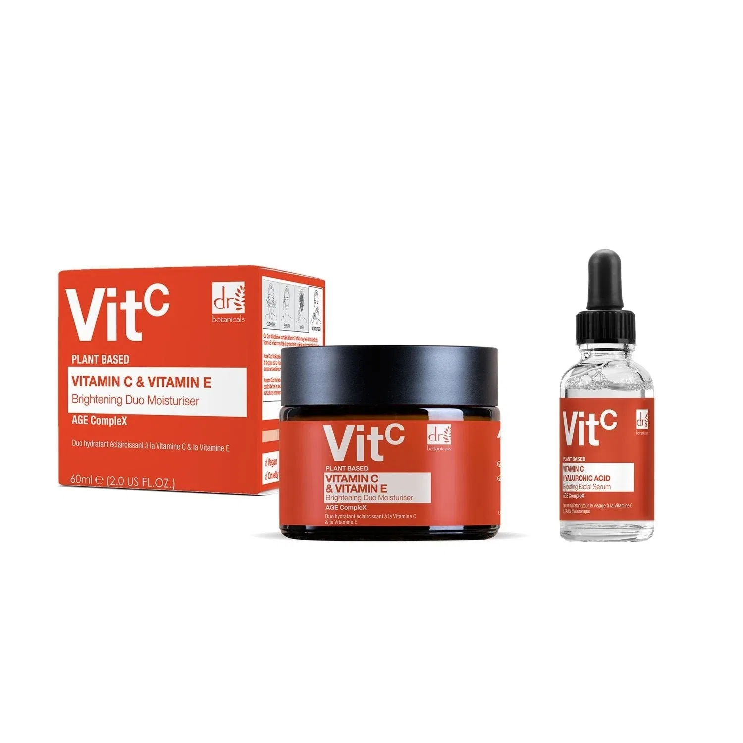 Набор Dr Botanicals — Для ухода с витамином C: крем и сыворотка