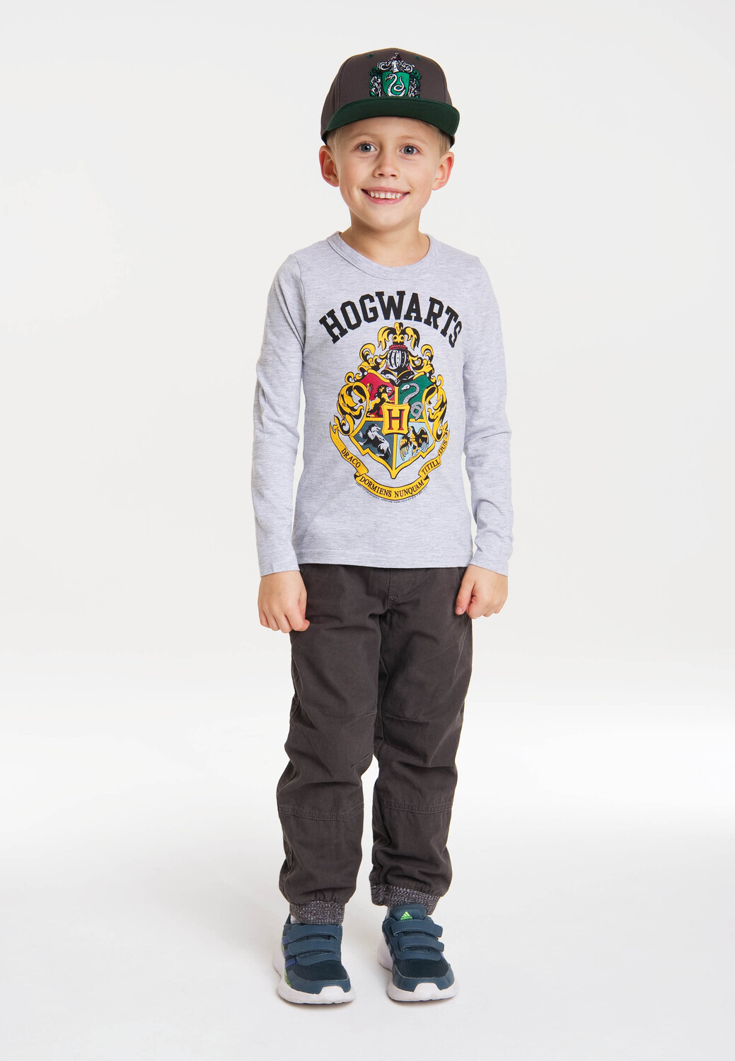 

Лонгслив Logoshirt Langarmshirt Hogwarts, цвет grau meliert