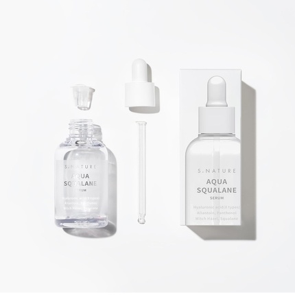 Сыворотка S.Nature — Aqua Squalane Serum - Успокаивающая внутренняя влага Уход за порами Себум, 50 мл — фото 2