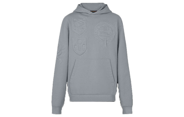 

Новые квартальные продукты LV Sweatshirt Men Blue/Grey Louis Vuitton, синий/серый