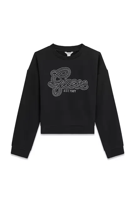 Худи детское свободное Guess, черный