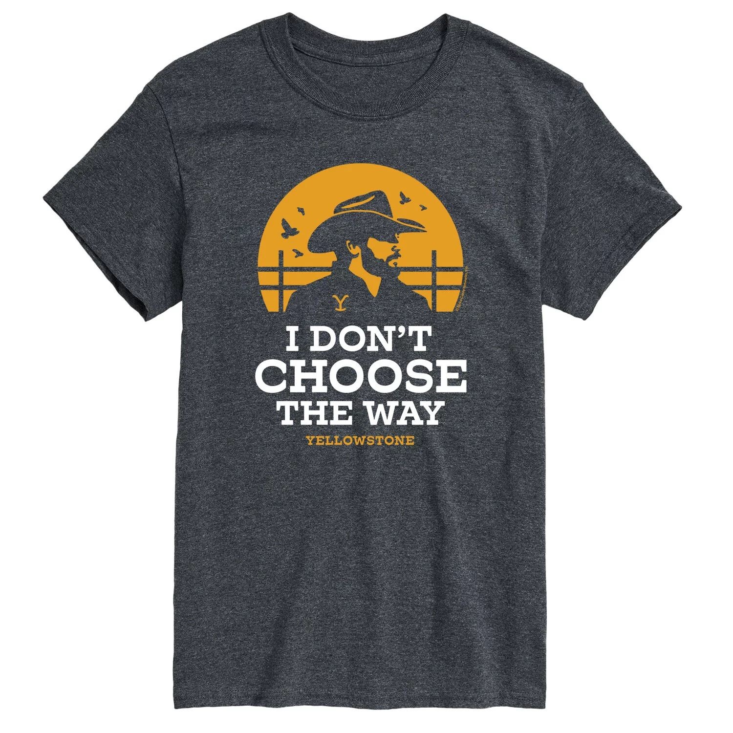 

Футболка Big & Tall Yellowstone Choose The Way Licensed Character, серый