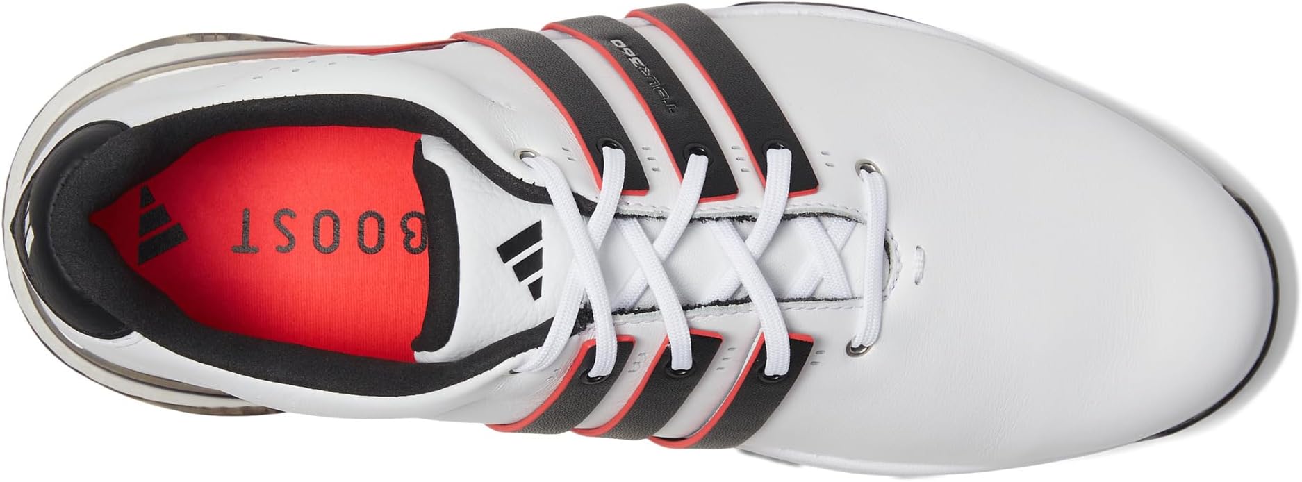 Кроссовки adidas Golf Tour360 25 Spikeless Golf Shoes, цвет Footwear White/Core Black/Lucid Red — фото 2