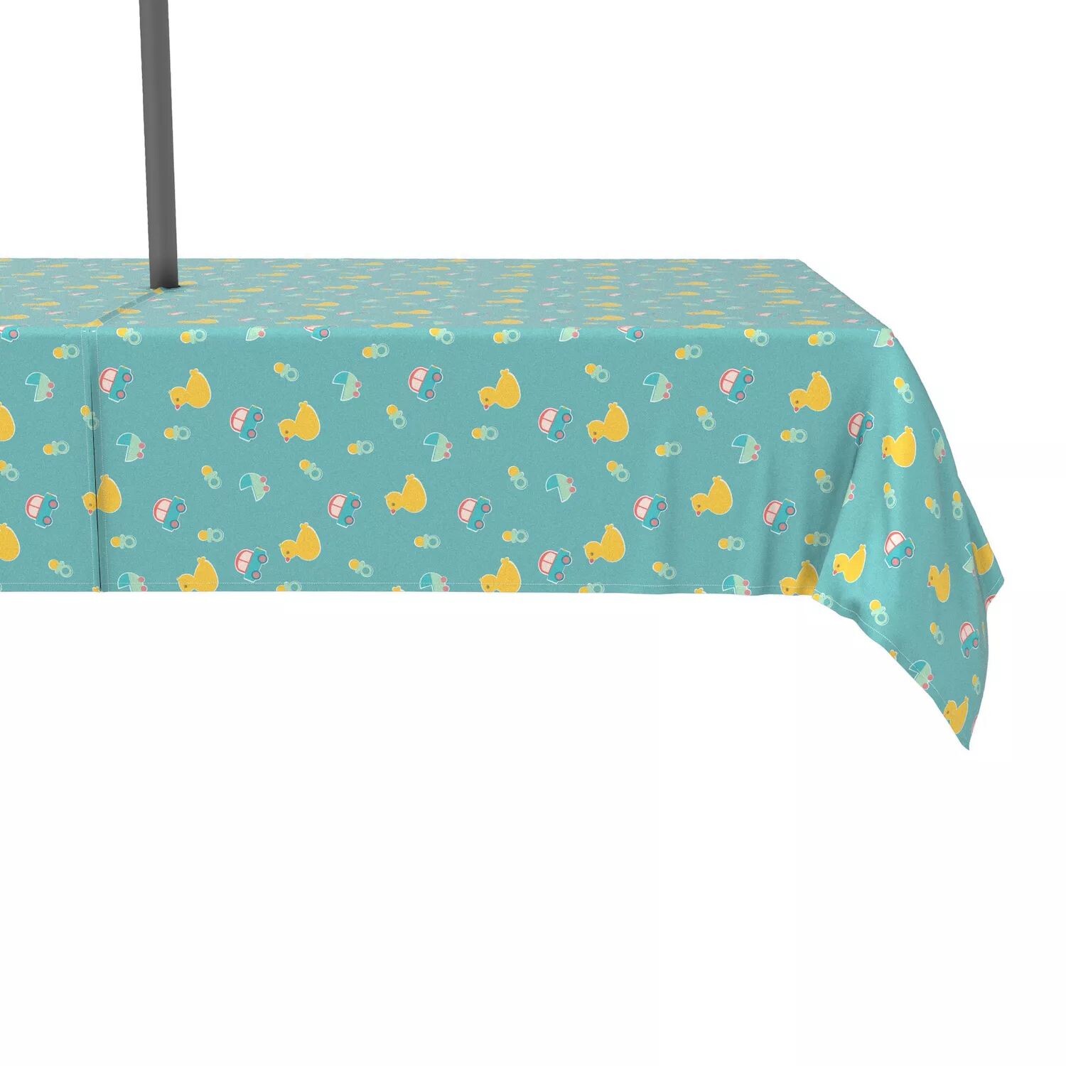 

Водоотталкивающее покрытие, для улицы, 100% полиэстер, 60x120 дюймов, Little Ducks Design