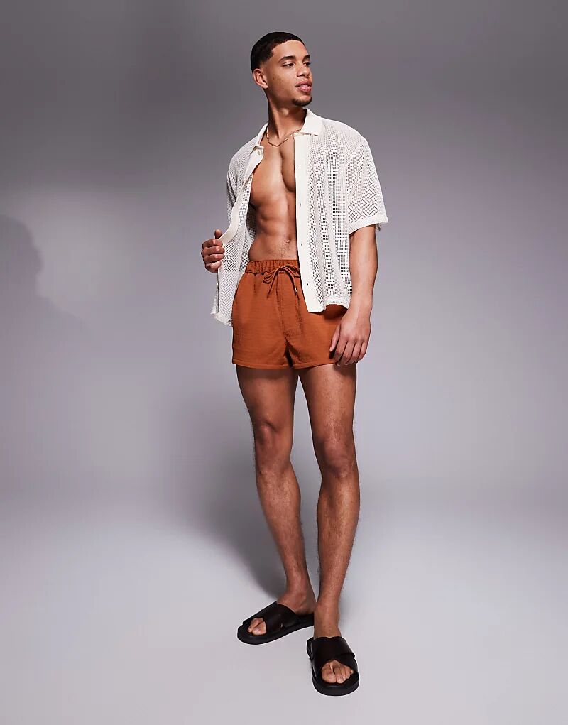 

Плавки ASOS DESIGN суперкороткой длины оранжевого цвета