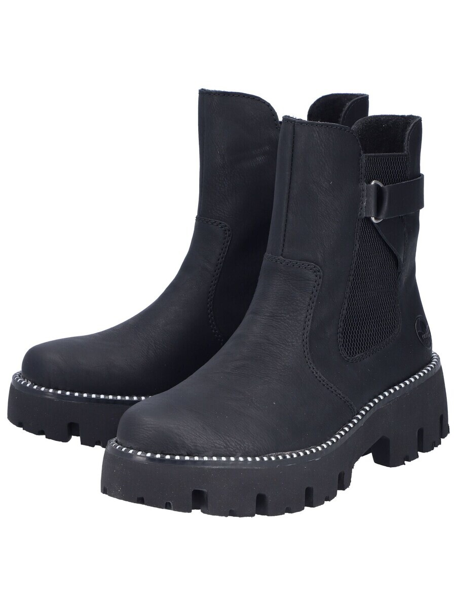 Ботинки женские челси Rieker Chelsea Boots на толстой подошве, черный — фото 3