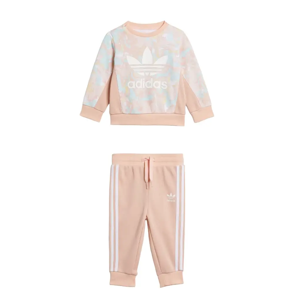 Adidas Originals Комплект из футболки и брюк Casual Sportswear Pink для малышей — фото 3