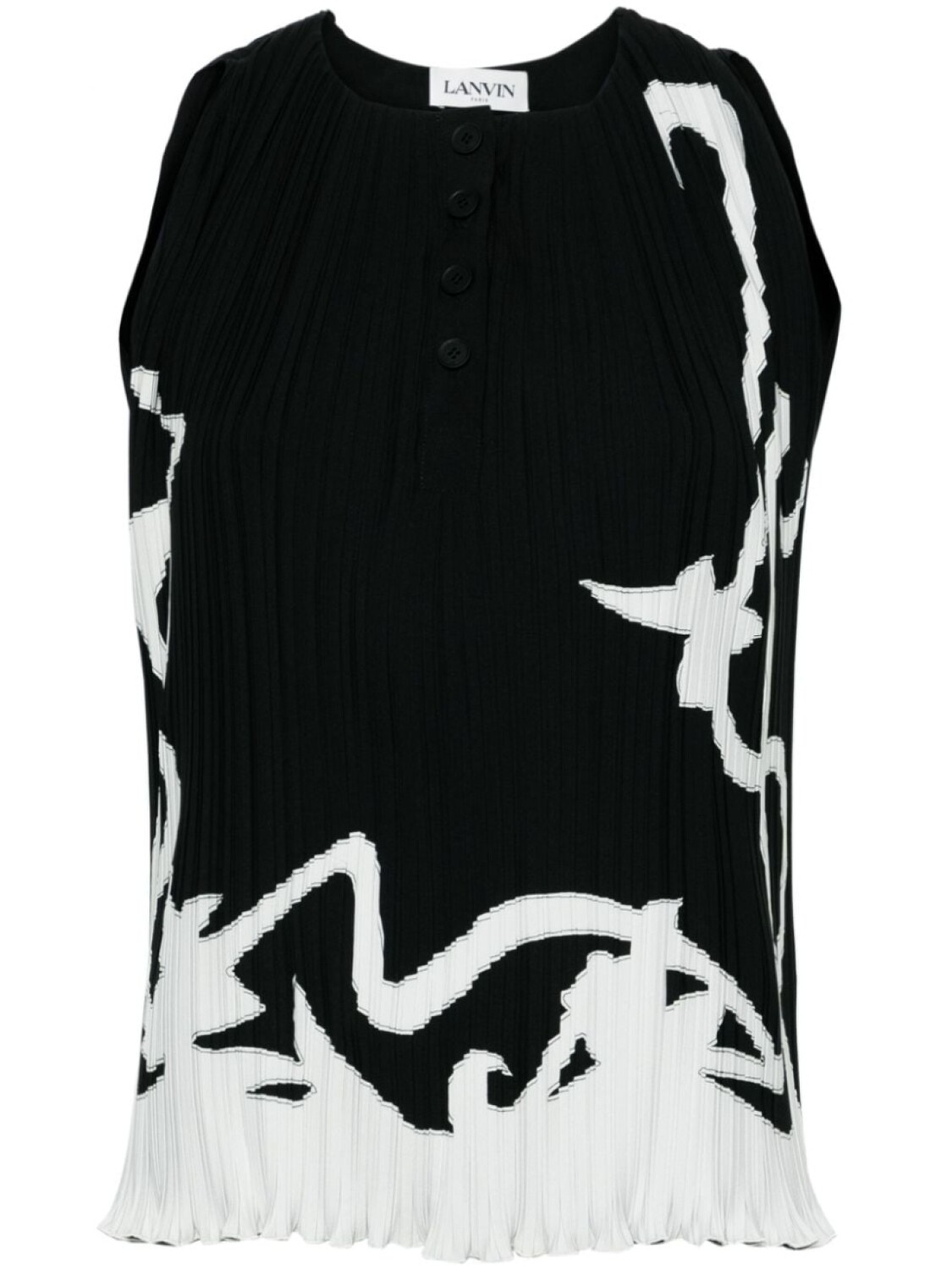 

Lanvin блузка с абстрактным принтом, черный