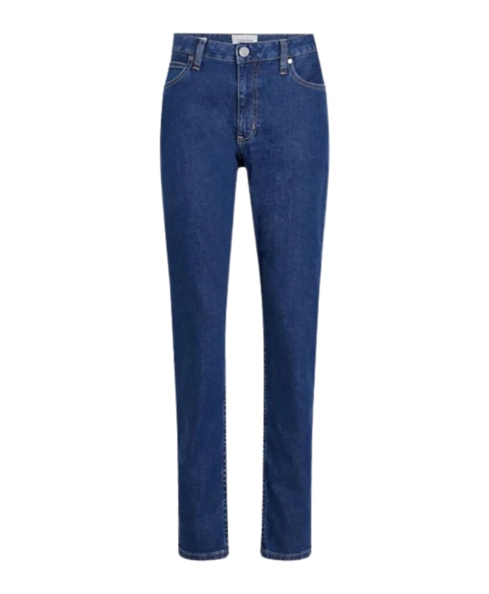 

Узкие джинсы среднего синего цвета Calvin Klein, синий