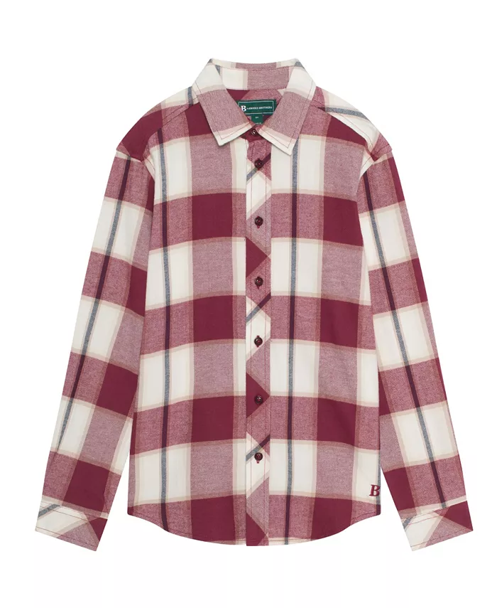 

Рубашка с длинным рукавом Big Boys Plaid B By Brooks Brothers, красный