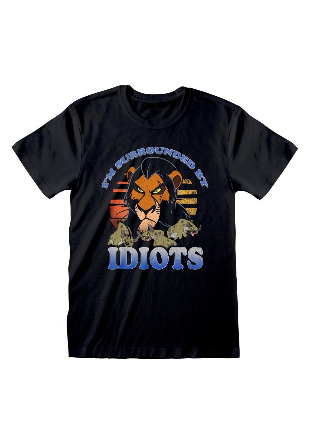 

Футболка с принтом DISNEY LION KING SURROUNDED BY IDIOTS Henry Tiger, черный