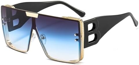 

Солнцезащитные очки в крупной оправе для женщин, ретро-очки с металлическим покрытием, солнцезащитные очки для мужчин с градиентным переходом цвета, женские солнцезащитные очки MTZJH, C5