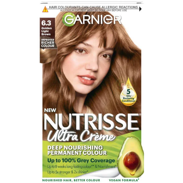 

Стойкая питательная краска для волос Garnier, цвет 6.3 golden light brown