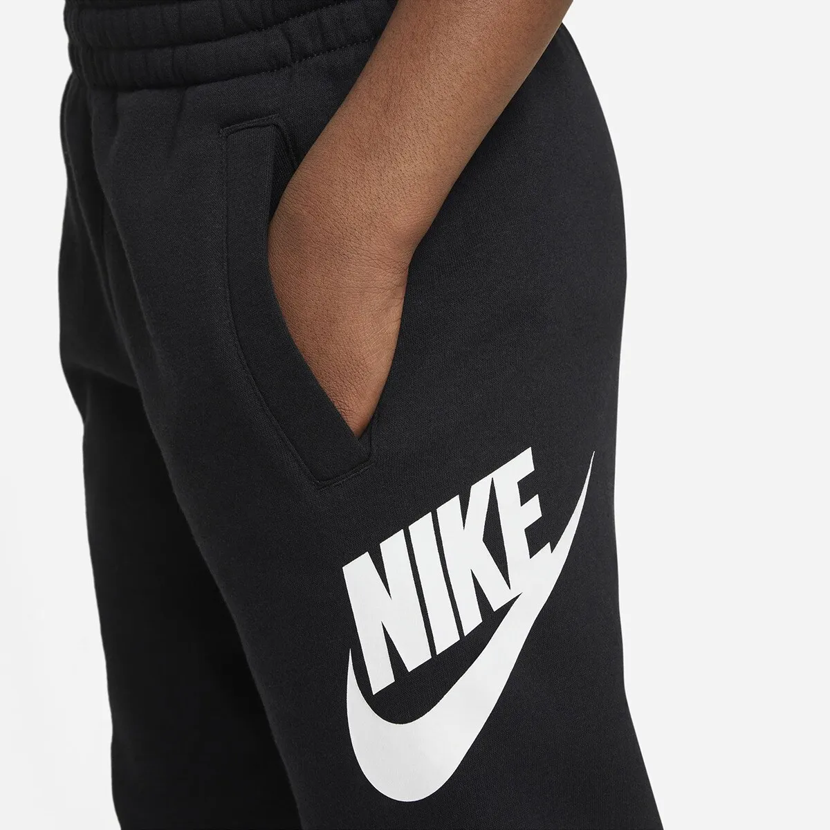 Спортивная одежда Club Флисовые детские брюки Nike, чёрный — фото 3