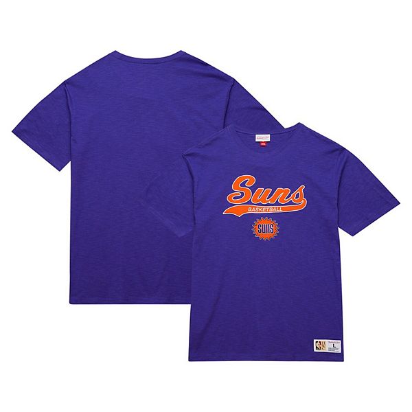 

Мужская футболка из мулине с аппликацией Phoenix Suns Hardwood Classics в фиолетовом цвете Mitchell & Ness