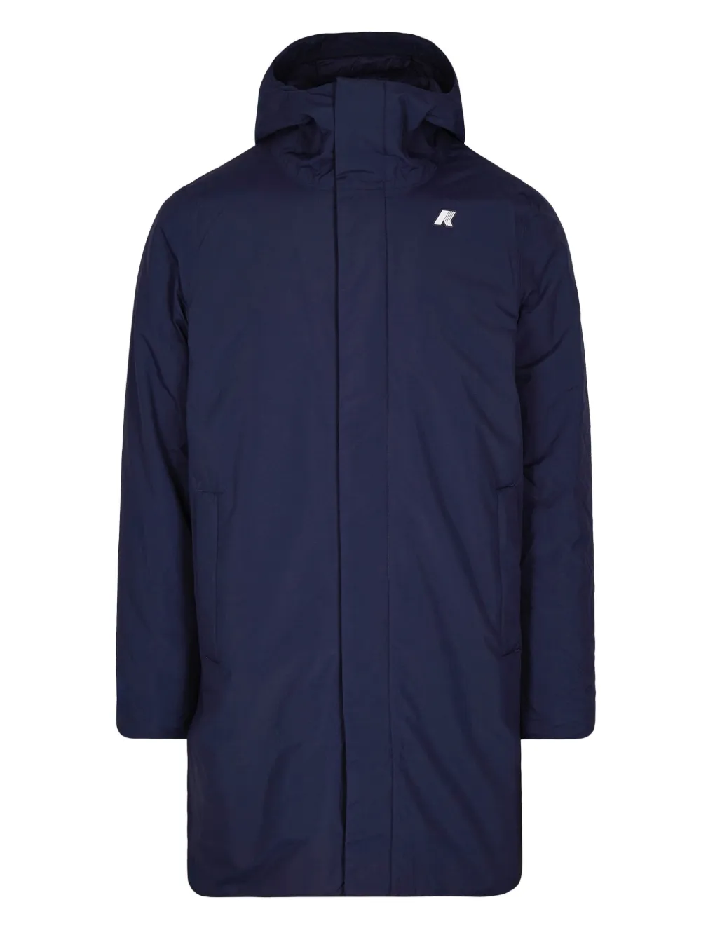 

Пальто с капюшоном и длинными рукавами K-Way, синий