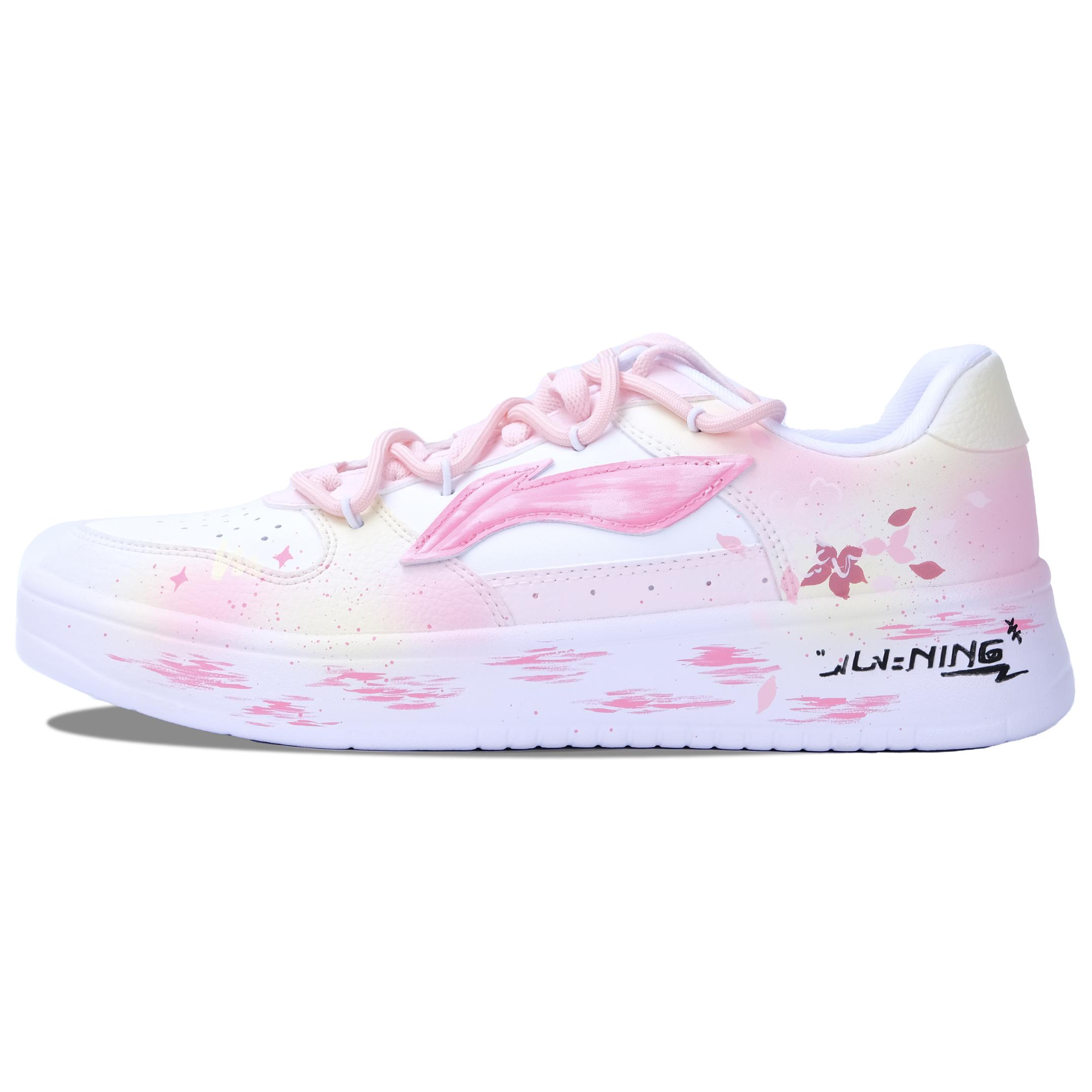 

LINING Кроссовки для скейтбординга pontoon boats мужские низкие белый/розовый/желтый