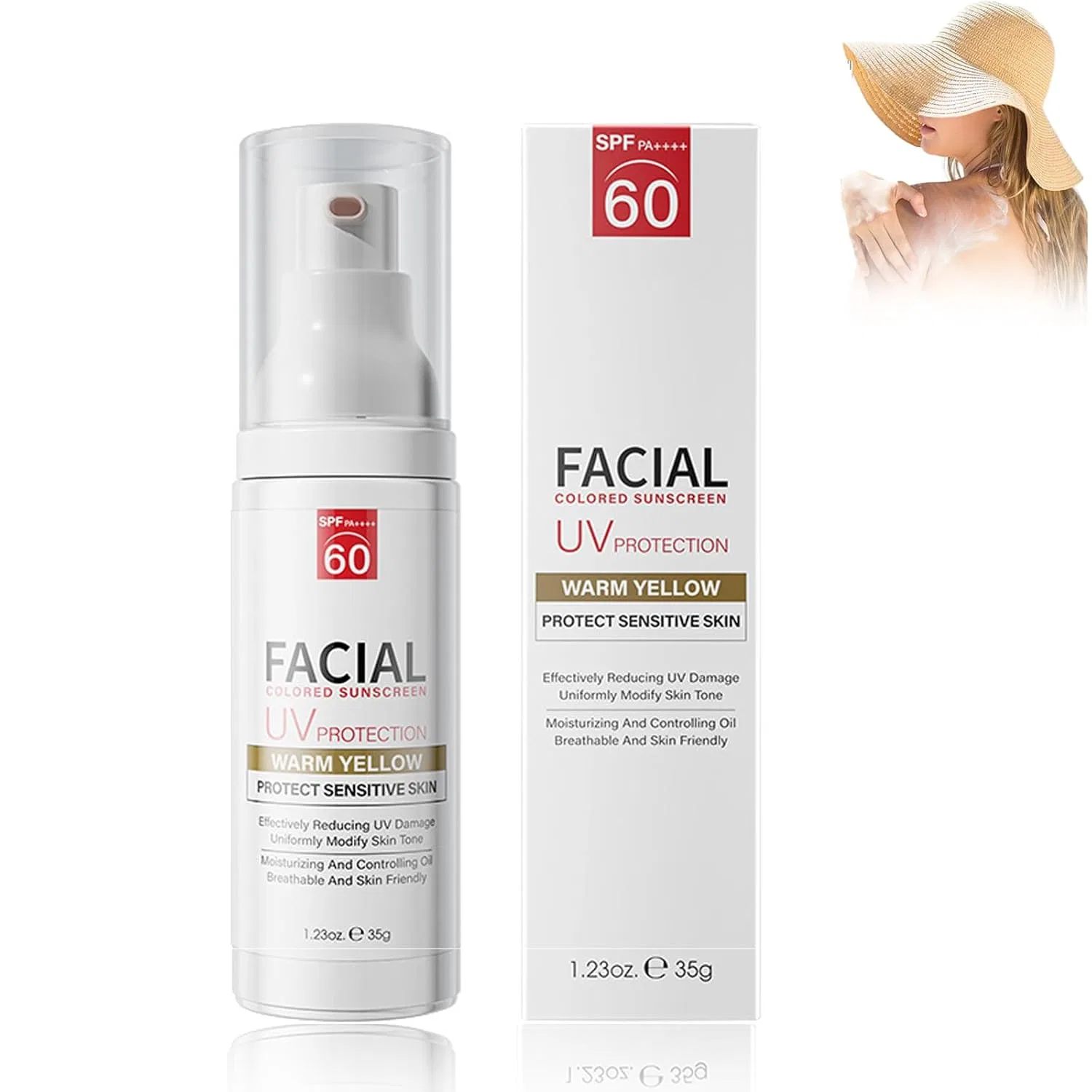 Солнцезащитный крем для лица SPF60+ 35 мл Probuk, Type White