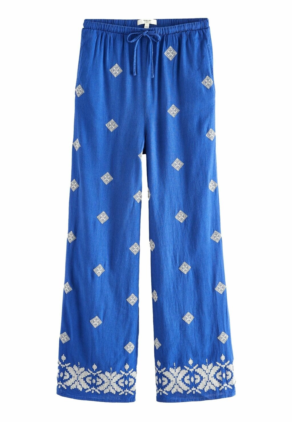

Брюки Embroidered Wide Leg Tall Next, синие