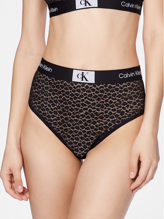 

Классические женские трусы с завышенной талией Calvin Klein, черный
