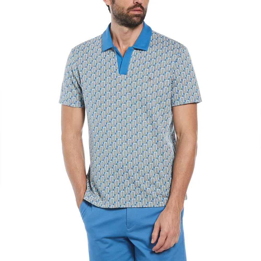 

Поло Original Penguin Ao Geo Jacquard Johnny Collar, разноцветный