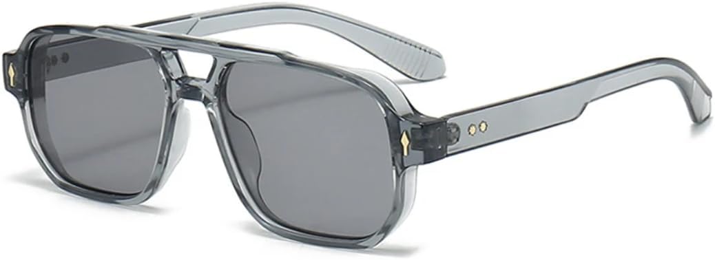 

Ретро женские солнцезащитные очки, модные, с прозрачными линзами с градиентом «океан», защита от УФ-излучения UV400. Мужские солнцезащитные очки HHZZYVY, Gray Light Gray