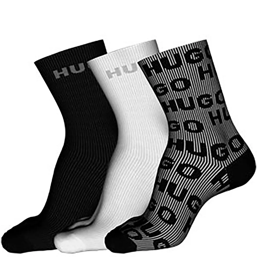 

Носки 3 шт HUGO Qs Logo Rib, разноцветный