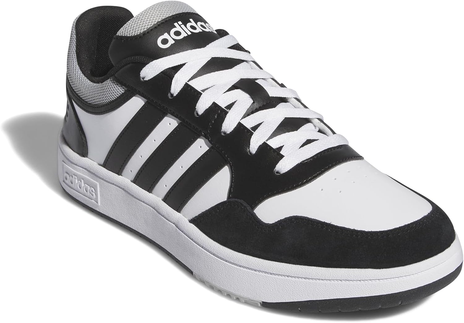 Мужские кроссовки adidas Hoops 3.0, белый/черный/серый — фото 3