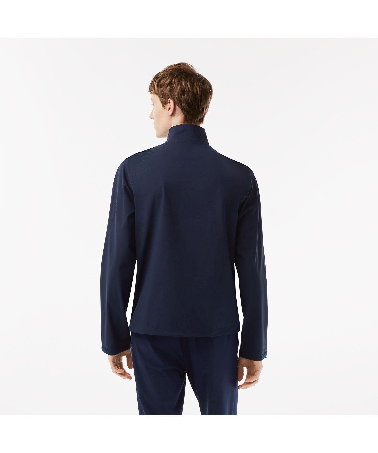 Водоотталкивающая минималистичная ветровка для гольфа Lacoste, Navy — фото 4