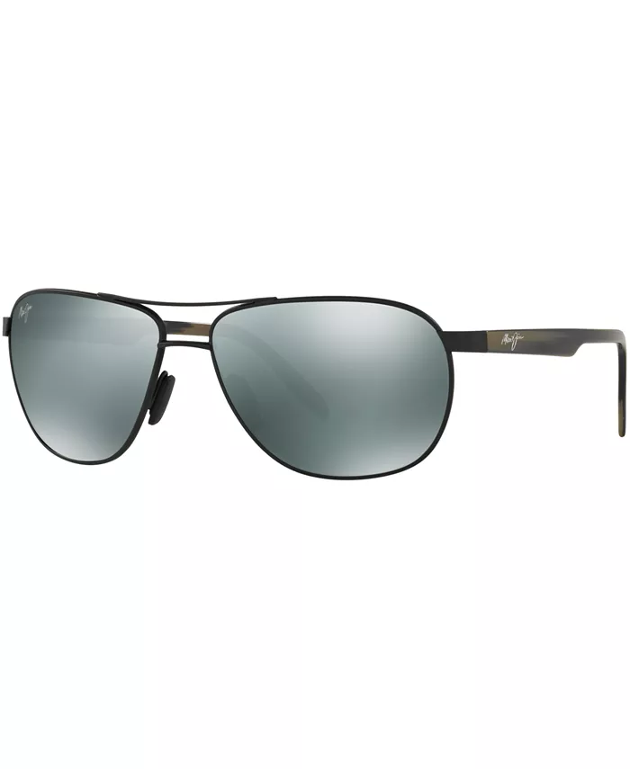 

Поляризационные солнцезащитные очки, 728 Castles Maui Jim, черный