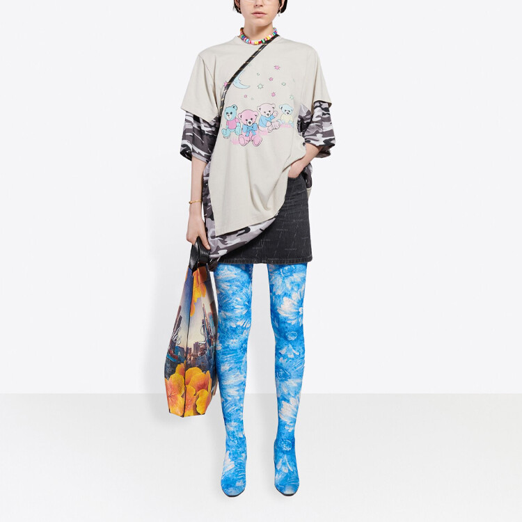 Футболка женская Balenciaga Double-Layer Love Bea, белый — фото 3