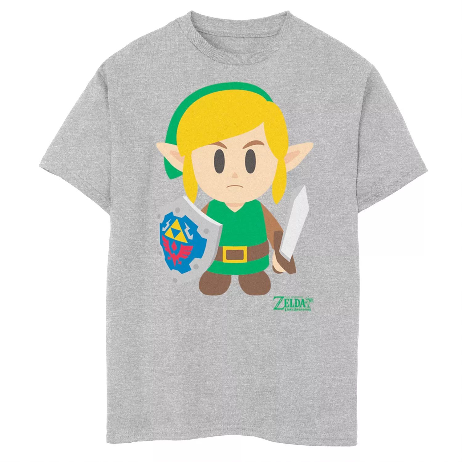 

Футболка с графическим рисунком Nintendo Legend Of Zelda Links Awakening Link для мальчиков 8–20 лет с аватаром и портретом из мультфильма Licensed Character