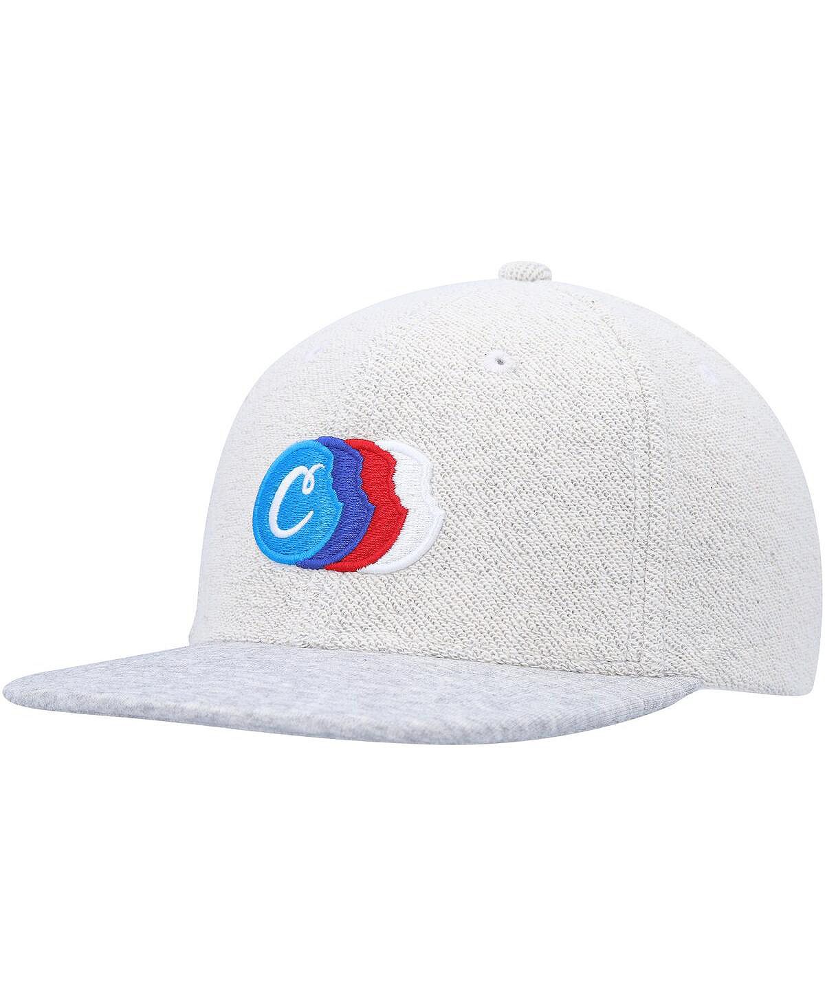 

Мужская кепка Snapback из фуражного серого цвета спиной к спине Cookies