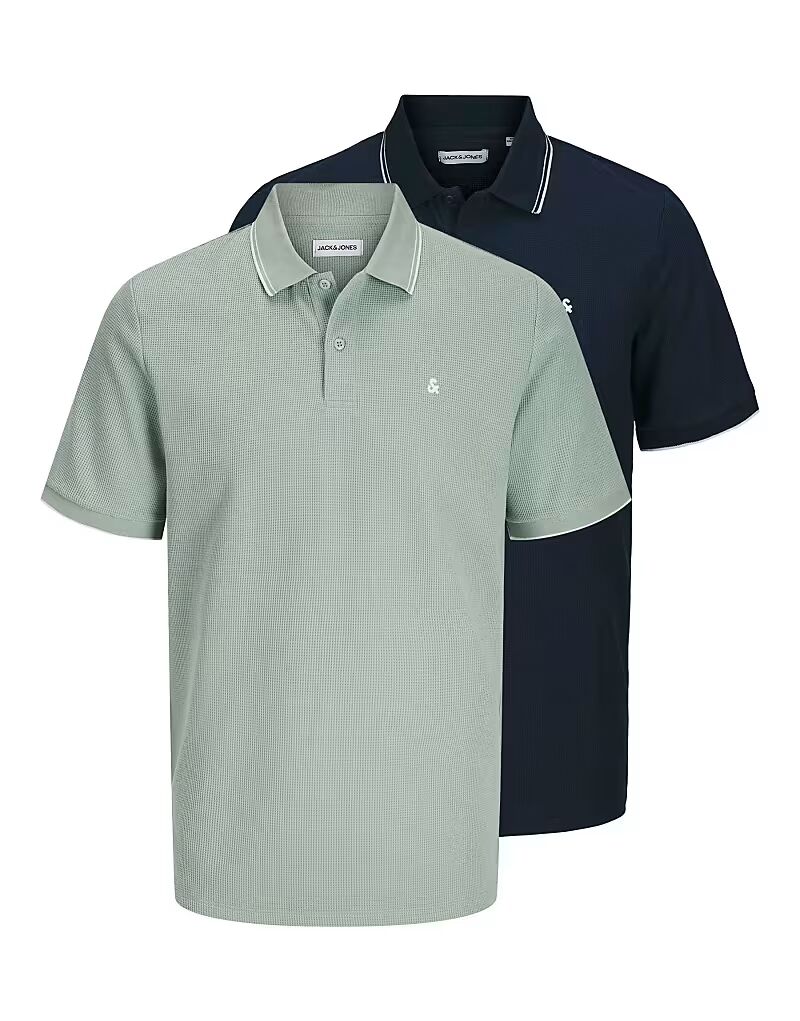 

Поло Jack & Jones цвета айсберг-зеленый
