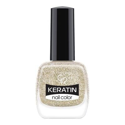 

Кератиновый лак для ногтей 403 Golden Rose, Keratin Glitter Nail Color