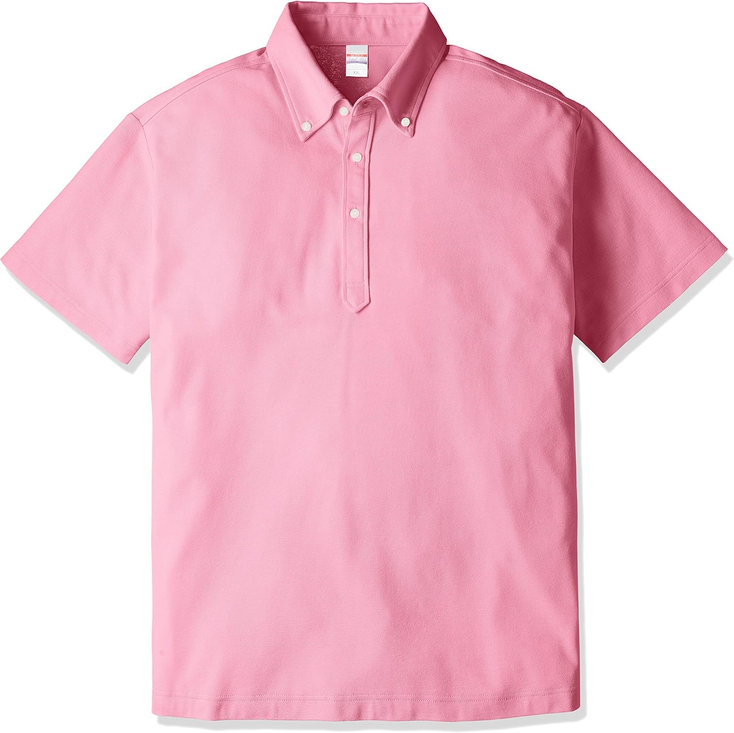 

Мужская поло-рубашка United Athle 505201 Dry Kanoko Utility, плотность ткани 5,3 унции, на пуговицах, розовый