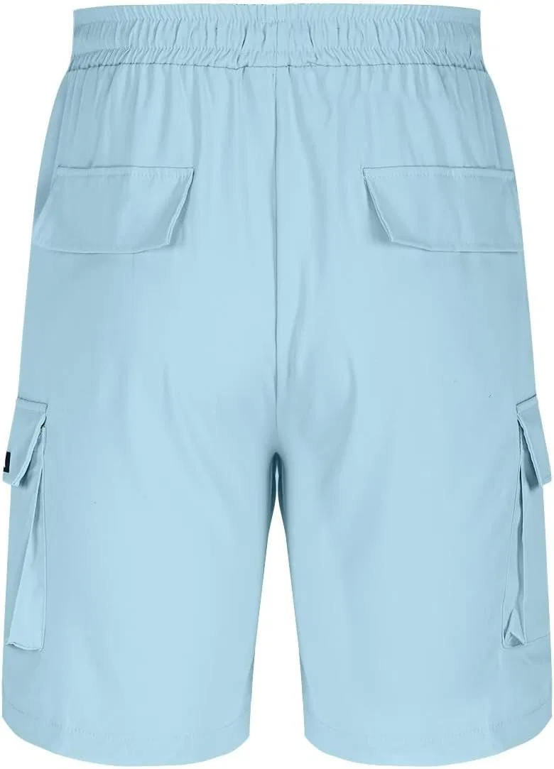 Шорты карго мужские, Polyester blend, Sky Blue — фото 3
