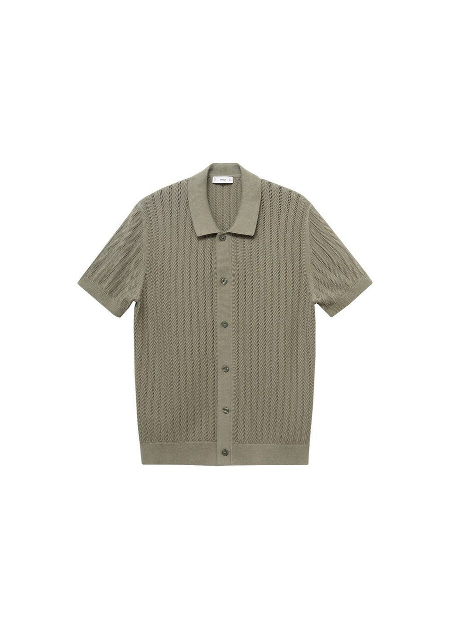 

Рубашка на пуговицах классического кроя MANGO MAN Onda, Khaki